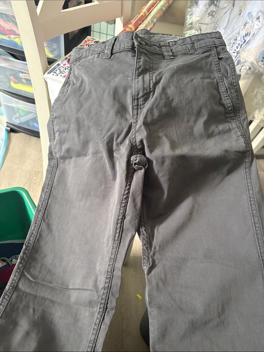 George Men's Charcoal Chinos